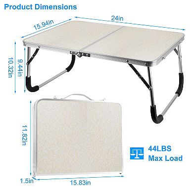 Foldable Lap Tray Table for Laptop, Bed, Sofa, Dorm
