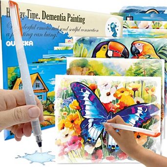 QUOKKA Tropics Water Painting Activities for Kids and Adults Reusable Activity Kits Art Set