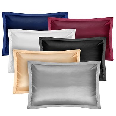 2 Pack Satin Pillowcases Queen Size Silky Soft Pillow Covers for Hair & Skin Care