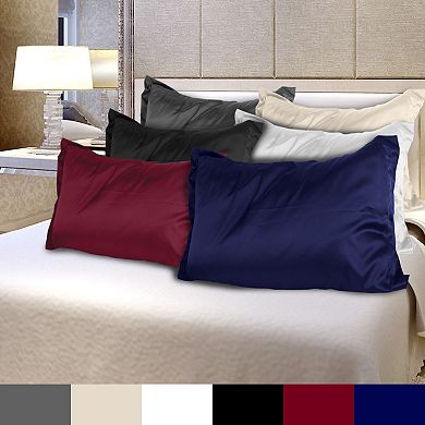 2 Pack Satin Pillowcases Queen Size Silky Soft Pillow Covers for Hair & Skin Care
