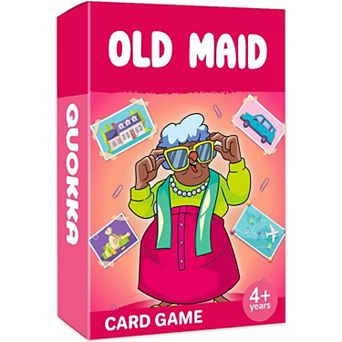 QUOKKA Card Game Old Maid for Kids 4-8 Years Educational & Engaging Family Game with Cute Characters