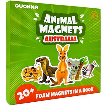 QUOKKA Travel Magnetic Puzzles 20 pc Australia Game with Extra-Long Play Book for Kids 3-5 Years