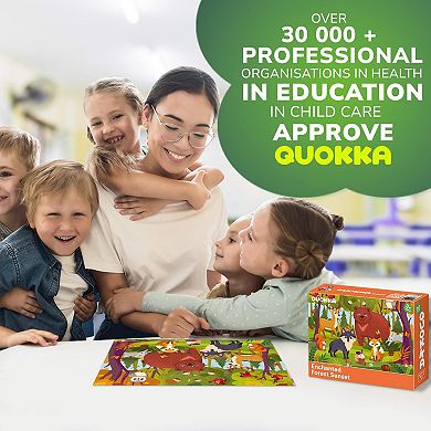 QUOKKA Jigsaw Puzzles 30 Pcs Forest Animals for Kids 3-5 Years - Learning Puzzles - Educational Toys