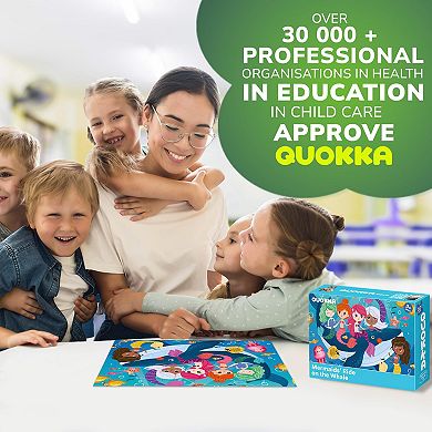 QUOKKA Jigsaw Puzzles 30 Pcs Mermaids for Kids 3-5 Years - Learning Puzzles - Educational Toys