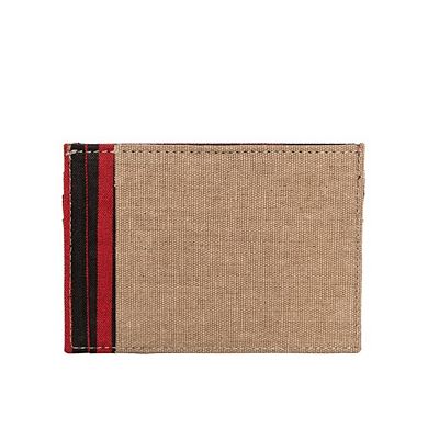 Leather Canvas Cardholder