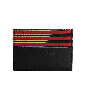 Leather Canvas Cardholder