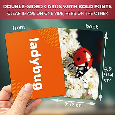QUOKKA Animal Flash Cards 104 Educational Vocabulary Builder for Kids, Adults, ABA & ESL