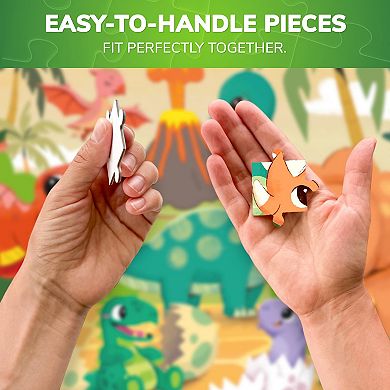 QUOKKA Jigsaw Puzzles 30 Pcs Dinosaurs for Kids 3-5 Years - Learning Puzzles - Educational Toys