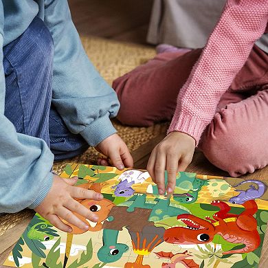 QUOKKA Jigsaw Puzzles 30 Pcs Dinosaurs for Kids 3-5 Years - Learning Puzzles - Educational Toys