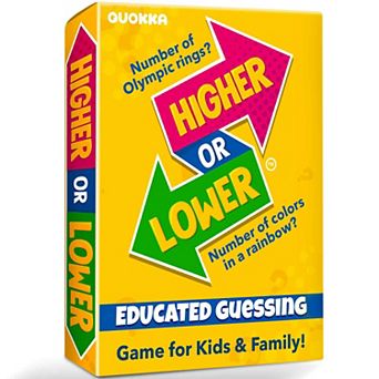 QUOKKA Trivia Card Games Higher or Lower - Challenge Your General Knowledge for Kids & Adults