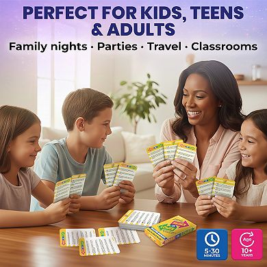 QUOKKA Higher or Lower Trivia Card Game for Kids & Adults Family Knowledge Challenge