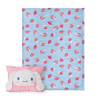 Cinnamoroll Strawberry Delight Silk Touch Throw Blanket With Pocket Pillow