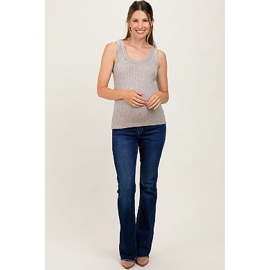 Maternity Raw Hem Bootcut Maternity Jeans