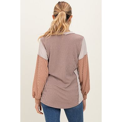 Maternity Colorblock Top
