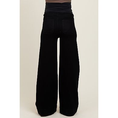 Maternity Super Wide Leg Maternity Jeans