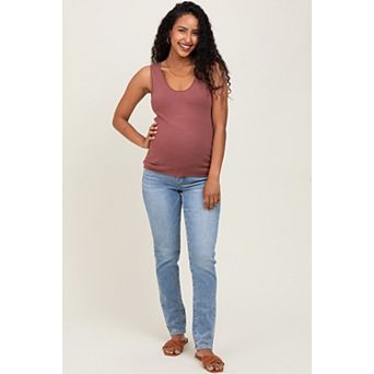 Maternity Blue Vintage Wash Skinny Jeans