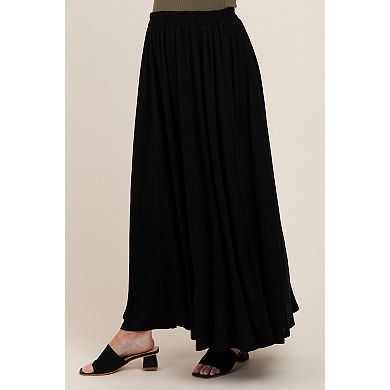 Maternity Striped Color Block Sleeveless Maxi Dress