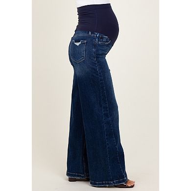 Maternity Baggy Wide Leg Maternity Jeans