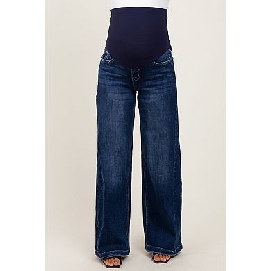 Maternity Baggy Wide Leg Maternity Jeans
