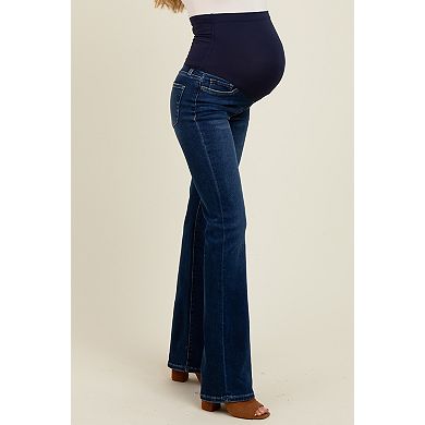 Maternity Blue Classic Bootcut Maternity Jeans