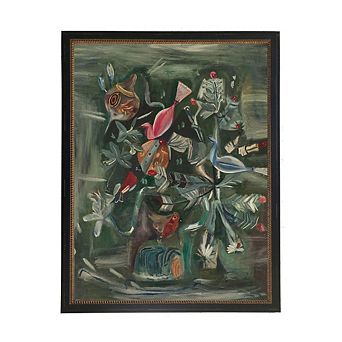 Vintage Painting of Vintage Christmas Ornaments