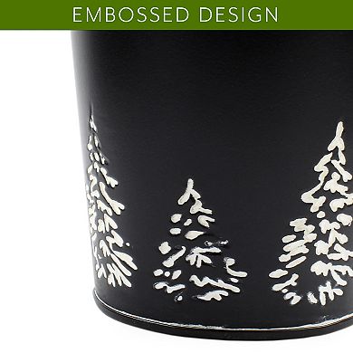 Mini Christmas Tree Buckets (2-Pack, Black)