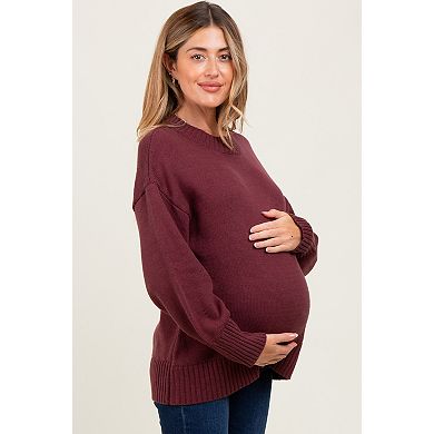 Maternity Drop Shoulder Oversized Sweater