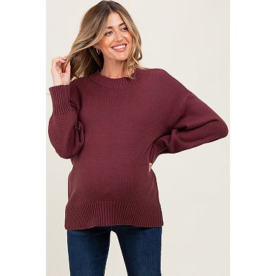 Maternity Drop Shoulder Oversized Sweater