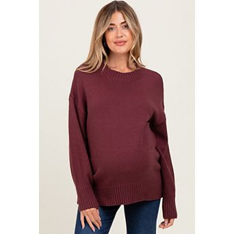 Maternity Drop Shoulder Oversized Sweater