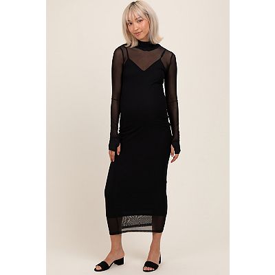 knee length dresses for ladies Chan Luu Ghost Crinkle Mesh Overlay Dress - Cream
