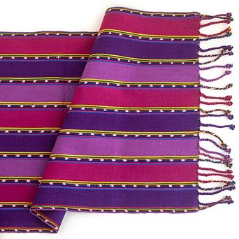 Purple Zunil Table Runner