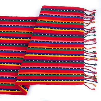 Red Sololá Table Runner