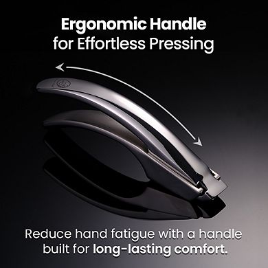 No Peeling Required Garlic Press Stainless Steel with Detachable Handle for Fine Mincing