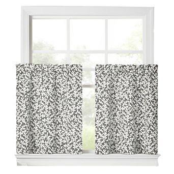 Sea Tumble Window Treatment 1.5" Rod Pocket 100% Cotton Curtain Tiers