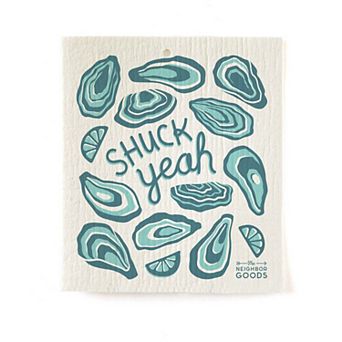 Oysters Dish Towel + Sponge Cloth Gift Set