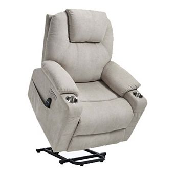 350 LBS Power Lift Recliner Chair Motion Mechanism with 8-Point Vibration Massage & Lumbar Heating