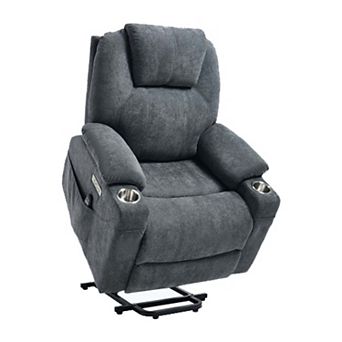 350 LBS Power Lift Recliner Chair Motion Mechanism with 8-Point Vibration Massage & Lumbar Heating