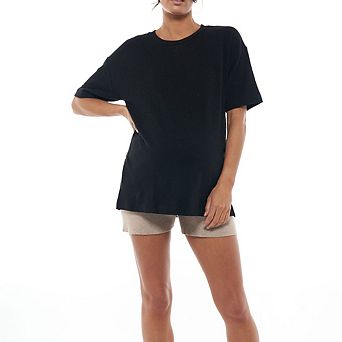 Women's 3-Season Maternity Nursing Shirt Short Sleeve Zipper Design Breathable Breastfeeding Top