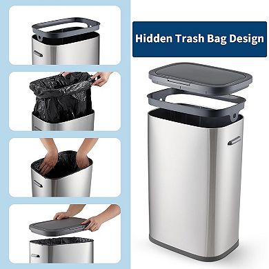 13 Gal Stainless Steel Trash Can