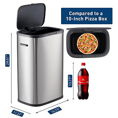 13 Gal Stainless Steel Trash Can