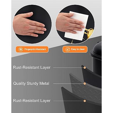 8 Gallon Bathroom Step Trash Can