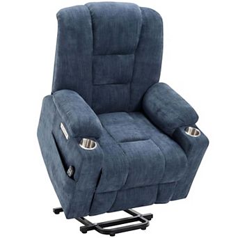 Power Lift Recliner Chair with Massage and Heat Heavy Duty Motion Mechanism with USB & Type C Ports