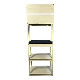 ELEMENT ACE Five-Tier Kitchen Storage Rack with Adjustable Shelves & Microwave Stand