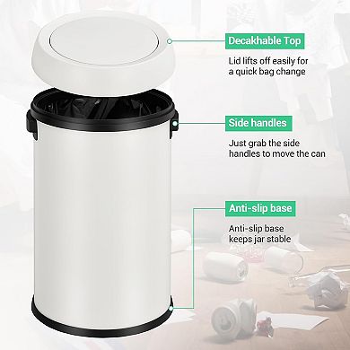 17 Gallon Stainless Steel Trash Can