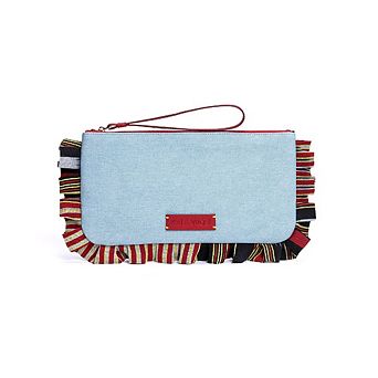 Medi Denim Clutch Bag