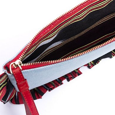 Medi Denim Clutch Bag