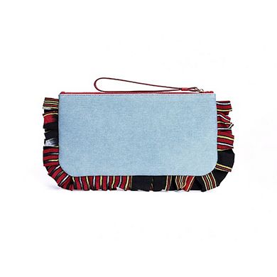 Medi Denim Clutch Bag