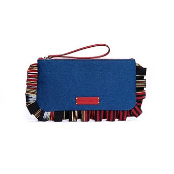 Medi Denim Clutch Bag