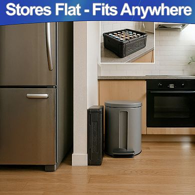 Collapsible Foam Cooler Chest Box Large - Insulated, Foldable, Portable, Lightweight, Iceless, Cold