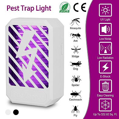 Indoor Bug Zapper UV Electric Mosquito Insect Killer Lamp Fly Trap Odorless Noiseless Repellent